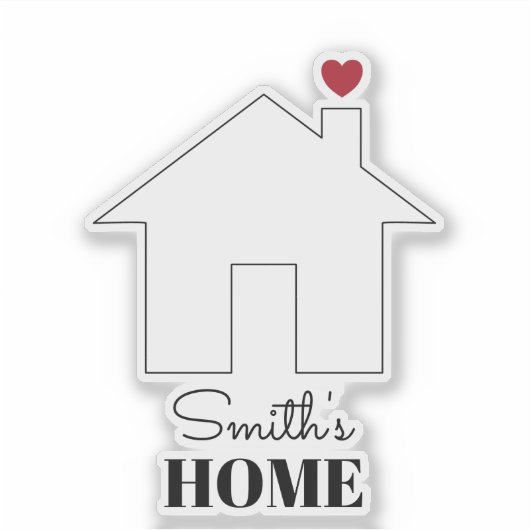 Smith's Home with Heart Sticker (Voorkant)