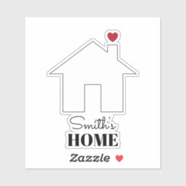 Smith's Home with Heart Sticker