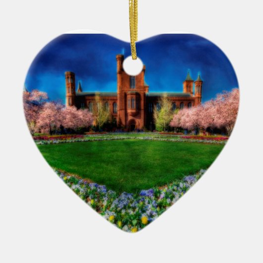 Smithsonian Castle Garden Cherry Blossom Keramisch Ornament (Voorkant)