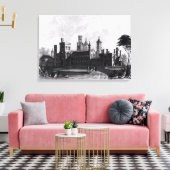 Smithsonian Institution uit het zuidwesten Canvas Afdruk (Insitu (Woonkamer))