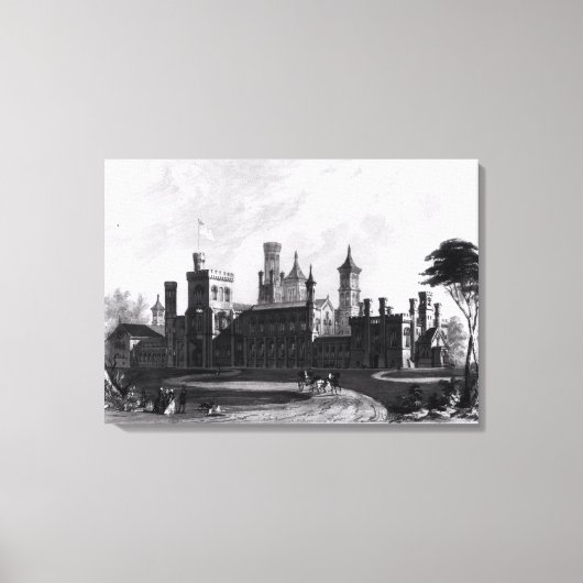 Smithsonian Institution uit het zuidwesten Canvas Afdruk (Voorkant)