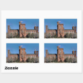 Smithsonian Kasteel in Washington, D.C. Rechthoekige Sticker (Vel)