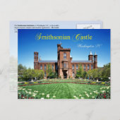 Smithsonian Kasteel, Washington DC Briefkaart (Voorkant / Achterkant)