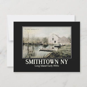 Smithtown NY Long Island Vintage geïnspireerd Briefkaart