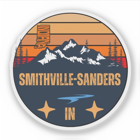 Smithville-Sanders, Indiana Sticker (Voorkant)