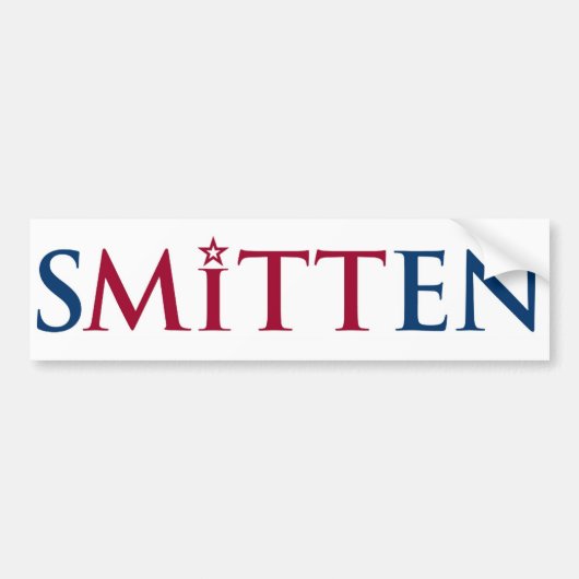 SMITTEN-Bumpersticker Bumpersticker (Voorkant)