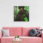 Smog Harlequin Canvas Afdruk (Insitu (Woonkamer))