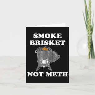 Smoke Brisket Niet Grappig BBQ Barbeque Roker Gril Kaart
