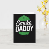 Smoke Daddy Green Egg Pitmaster Dad BBQ Grill Kaart (Gele Bloem)