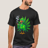 Smoke Joint Turkey Funny Thanksgiving Tee 1 T-shirt (Voorkant)
