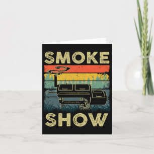 Smoke Show Funny BBQ Smoker Grillen Vlees Roken Kaart