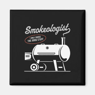 Smokeologist BBQ Dad Funny Smoking Meat Smoker RBE Magneet