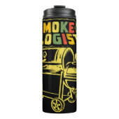 Smokeologist Funny Barbecue Grill Graphic Thermosbeker (Voorkant)