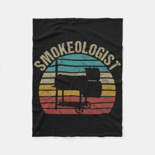 Smokeologist - Grappige Pitmaster BBQ Roker Grille Fleece Deken