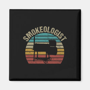 Smokeologist - Grappige Pitmaster BBQ Roker Grille Magneet