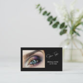 Smokey Blue Eyes maquillage Artiste Carte de visit (Debout devant)