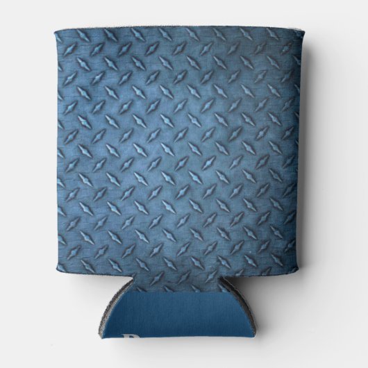 Smokey Blue Metal Afbeelding Aangepaste naam toevo Blikjeskoeler (Voorkant)