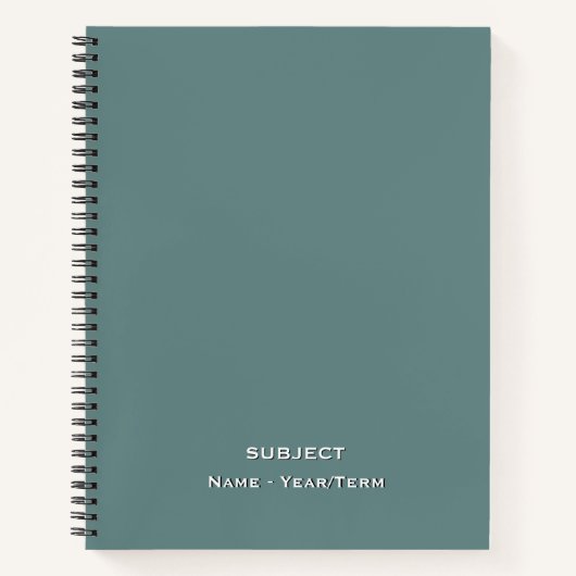 Smokey Blue Notitieboek (Voorkant)