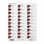 Smokey Cat adreslabel Etiket (Full Sheet)