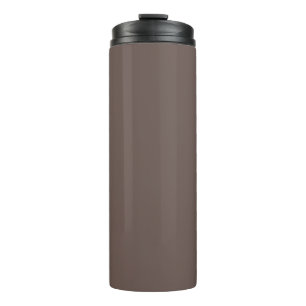 Smokey Coffee Quartz Neutraal bruin Solid Color Thermosbeker