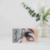Smokey Eye Silver Visitekaartje (Staand voorkant)