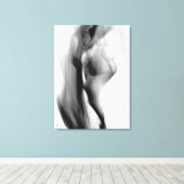 Smokey flames canvas afdruk (Insitu (Houten vloer))