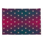 Smokey Fuschia en Fancy hart Kussensloop (Achterkant-Rechts)