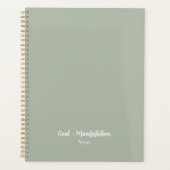 Smokey green planner (Voorkant)