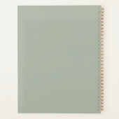 Smokey green planner (Achterkant)