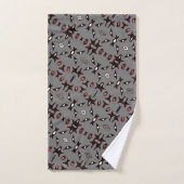 Smokey Grey Native Line Art-handdoessset Bad Handdoek (Handdoek)