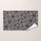 Smokey Grey Native Line Art-handdoessset Bad Handdoek (Handdoek)