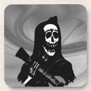Smokey Guitar Skeleton Serenade Onderzetter