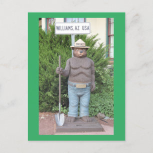 Smokey het Beer op Route 66 Briefkaart