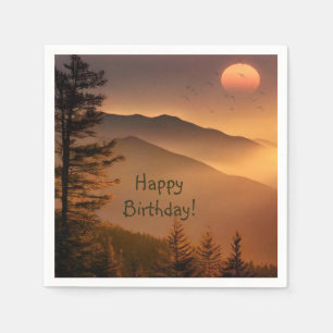 Smokey Mountains Birthday Napkins Servet