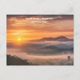 Smokey Mountains gezien vanuit Knoxville, Tennesse Briefkaart