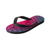 Smokey Paarse warme harten Kinder Teenslippers (Schuin)