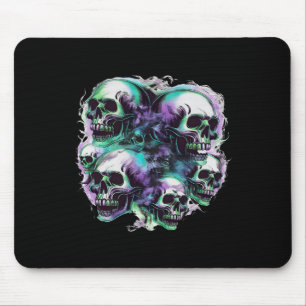 Smokey Skulls Ghost Flying Halloween Herfst Fun T- Muismat