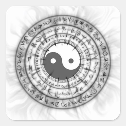 Smokey Ying Yang Sticker (Voorkant)