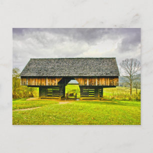 Smokies Cades Cove Cantilever Barn Tipton Place Briefkaart