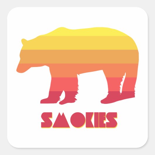 Smokies Rainbow Beer Vierkante Sticker (Voorkant)