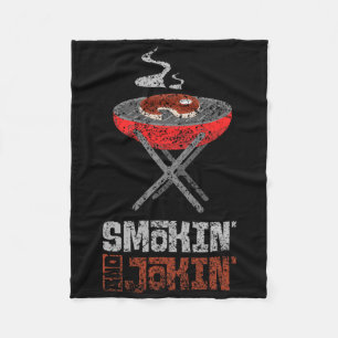 Smokin' and Jokin' Grill Meat Recreatie Grillen BB Fleece Deken