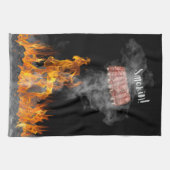 Smokin BBQ Ribs Kitchen Towel Theedoek (Horizontaal)