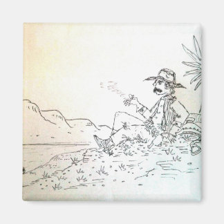 Smokin cowboymagneet magneet