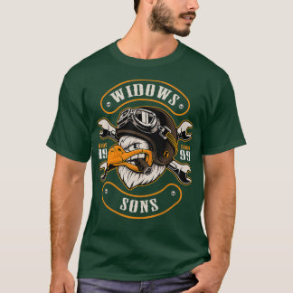 Smokin Eagle Widows Sons Masonic T-shirt