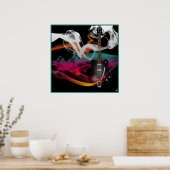 Smokin' Guitar Poster (Keuken)