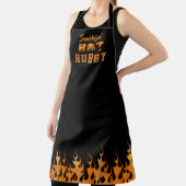 SMOKIN' HOT HUBBY BBQ Barbeque Flames Schort (Insitu)