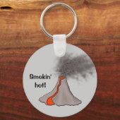Smokin Hot Volcano-ontwerp Sleutelhanger (Voorkant)