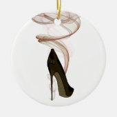 Smokin Stiletto Shoe Art Keramisch Ornament (Voorkant)