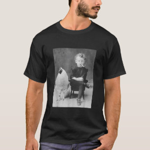 Smoking Boy with Chicken Bizarre Raar T-shirt
