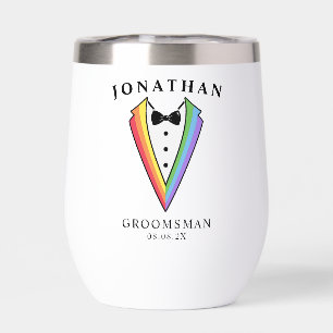 Smoking de mariage personnalisé Thermique Vin Groo